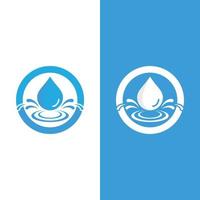 Water drop logo vector illustration