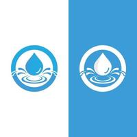 Ilustración de vector de logotipo de gota de agua