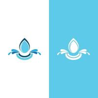 Water drop logo vector illustration