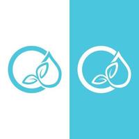 Water drop logo vector illustration