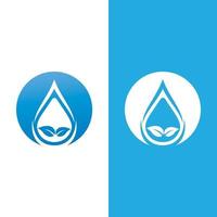 Ilustración de vector de logotipo de gota de agua