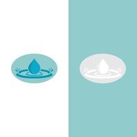 Ilustración de vector de logotipo de gota de agua