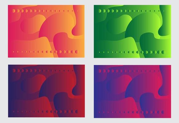 Background Abstrak Gradient Geometric Set Modern