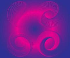 Geometric Line Pink Blue Vector Abstract Set
