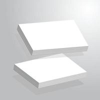 Realistic blank business card illustration for mockup. vector