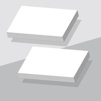 Photo of blank business cards. Mock-up for branding identity for designers. vector