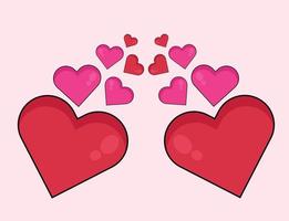 shiny Heart Icon for Graphic Design Projects. vector
