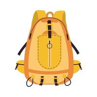 mochila de camping. bolsa de viaje. estilo informal moderno. vector