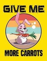 Give me more carrots vector