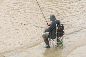 fisherman on the river photo