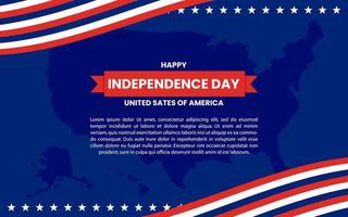 feliz día de la independencia americana. adecuado para tarjetas de felicitación, carteles y carteles. vector