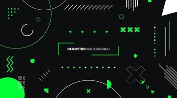 Abstract Flat Geometric Background vector