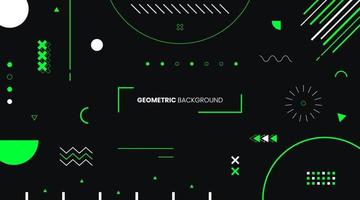 Abstract Flat Geometric Background vector