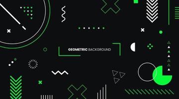 Abstract Flat Geometric Background vector