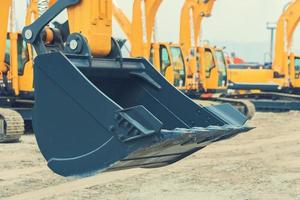 excavator bucket close-up photo