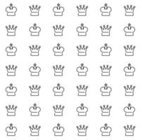 Seamless pattern royal crown vector
