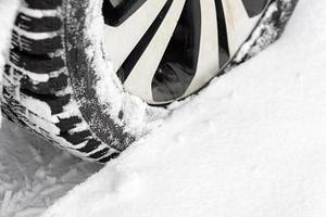 Car in the snow photo