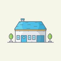 House building vector illustration