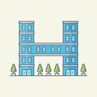 Office building vector illustration
