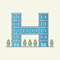 Office building vector illustration