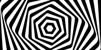 Illusion of vortex movement. Abstract op art design. Vector art.