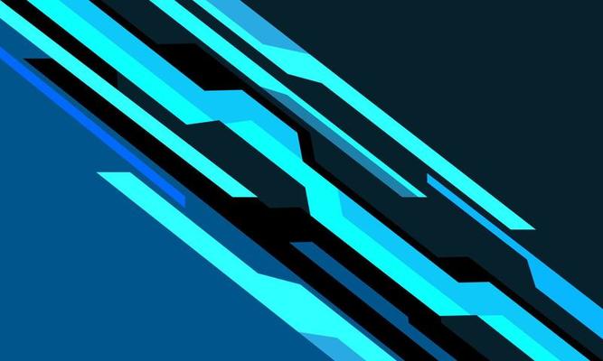 Abstract blue black grey metal cyber line geometric cyber futuristic technology design modern vector