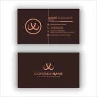 Modern Luxurious Business Card vector