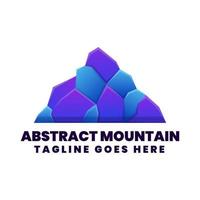 Abstract logo, gradient colorfull style vector