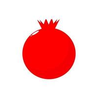 Pomegranate fruit vector icon. Fruit vector.