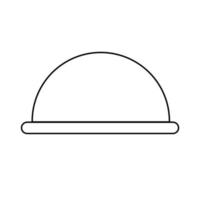 Hat vector icon. Hat line art.