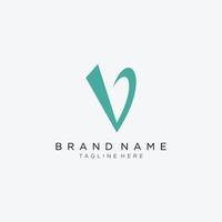 Initial letter VB square logo design template. vector