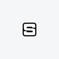 Letter S square logo icon design template. vector