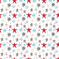 Abstract background with chaotic stars pattern vector