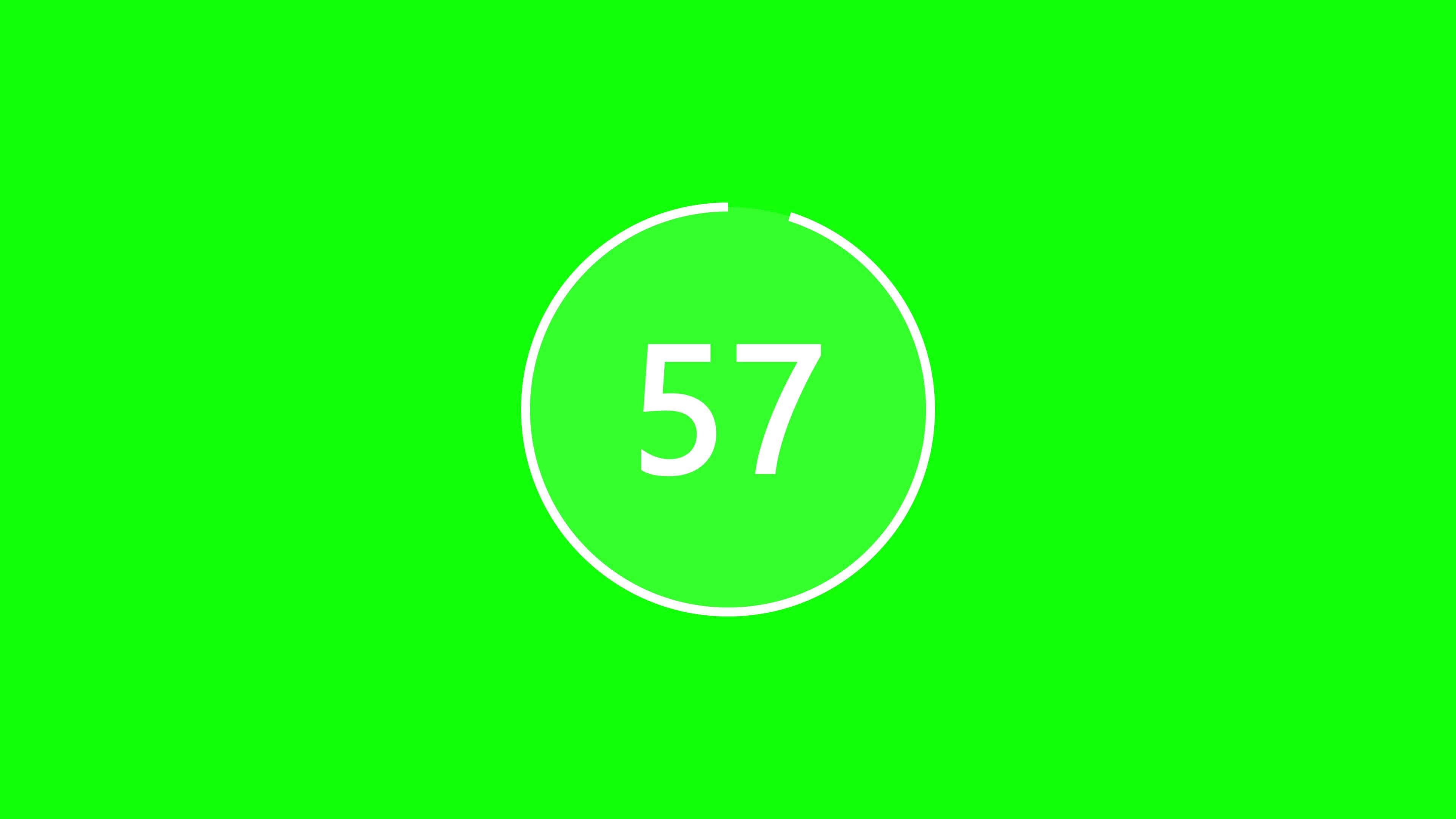 Countdown One Minute Animation From 60 To 0 Seconds 8174683 Stock 