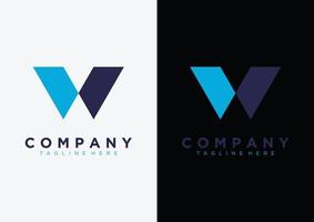 plantilla de vector de diseño de logotipo de letra w.