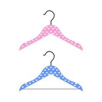 Two clothes hanger icon flat design vector image