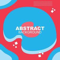 Abstract geometric background vector in red color and blue with dots