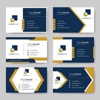 Professional Company Business Card Set vector