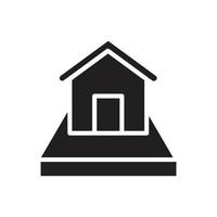 residential, real estate solid style icon. vector designs that are suitable for websites, applications, apps.