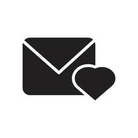 love letter icon illustration, envelope, priority. vector design that is very suitable for use in websites, apps.