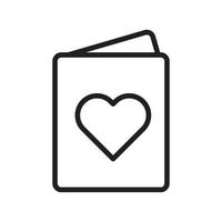 ilustración de icono de libro de amor, libro, prioridad. diseño vectorial que es muy adecuado para su uso en sitios web, aplicaciones. vector