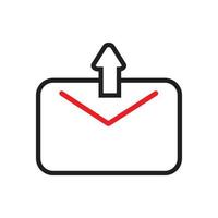 send mail icon illustration, letter, priority. vector design that is very suitable for use in websites, apps.