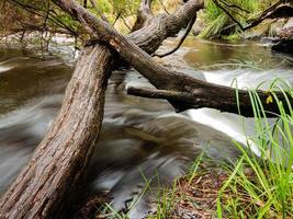 río de larga exposición foto