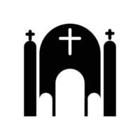 church building solid style icon, christian religion. vector designs that are suitable for websites, applications, apps.