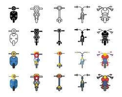 motorbike icon set. vector designs that are suitable for websites, applications, apps.