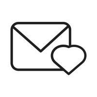 love letter icon illustration, envelope, priority. vector design that is very suitable for use in websites, apps.