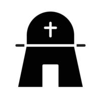 church building solid style icon, christian religion. vector designs that are suitable for websites, applications, apps.