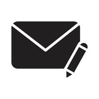 edit and write letter icon illustration. vector designs that are suitable for use in websites, apps.