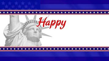 4 de julho. dia da independência dos estados unidos da américa. feliz dia da independência acenando a bandeira americana