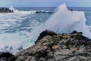 waves at the coast of Lanzarote photo